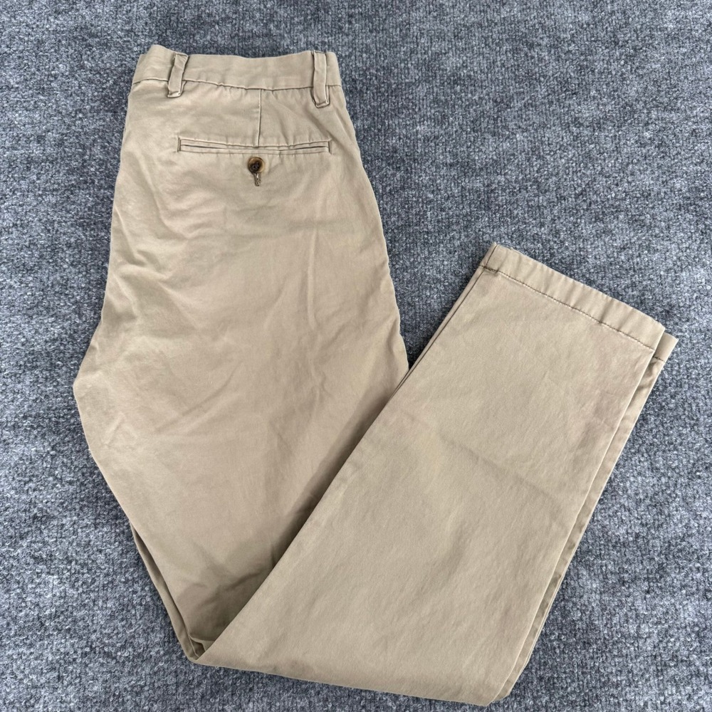 1901 Ballard Slim Fit Chino Office Pants Men 31x30 Stretch Cotton Khaki Tan SP18